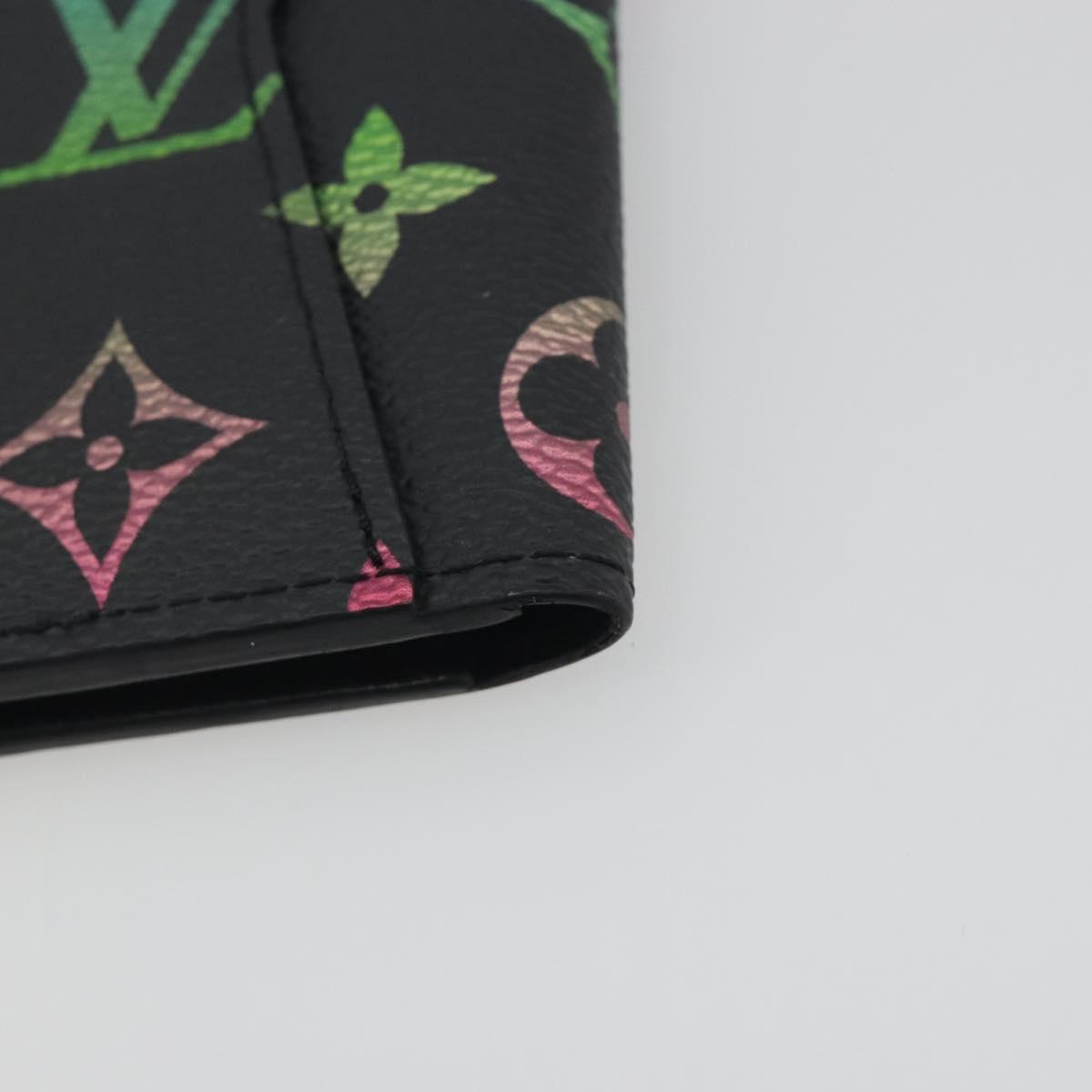 LOUIS VUITTON Iridescent Gradient Organizer De Poch Black M14134 Auth 197016SAM