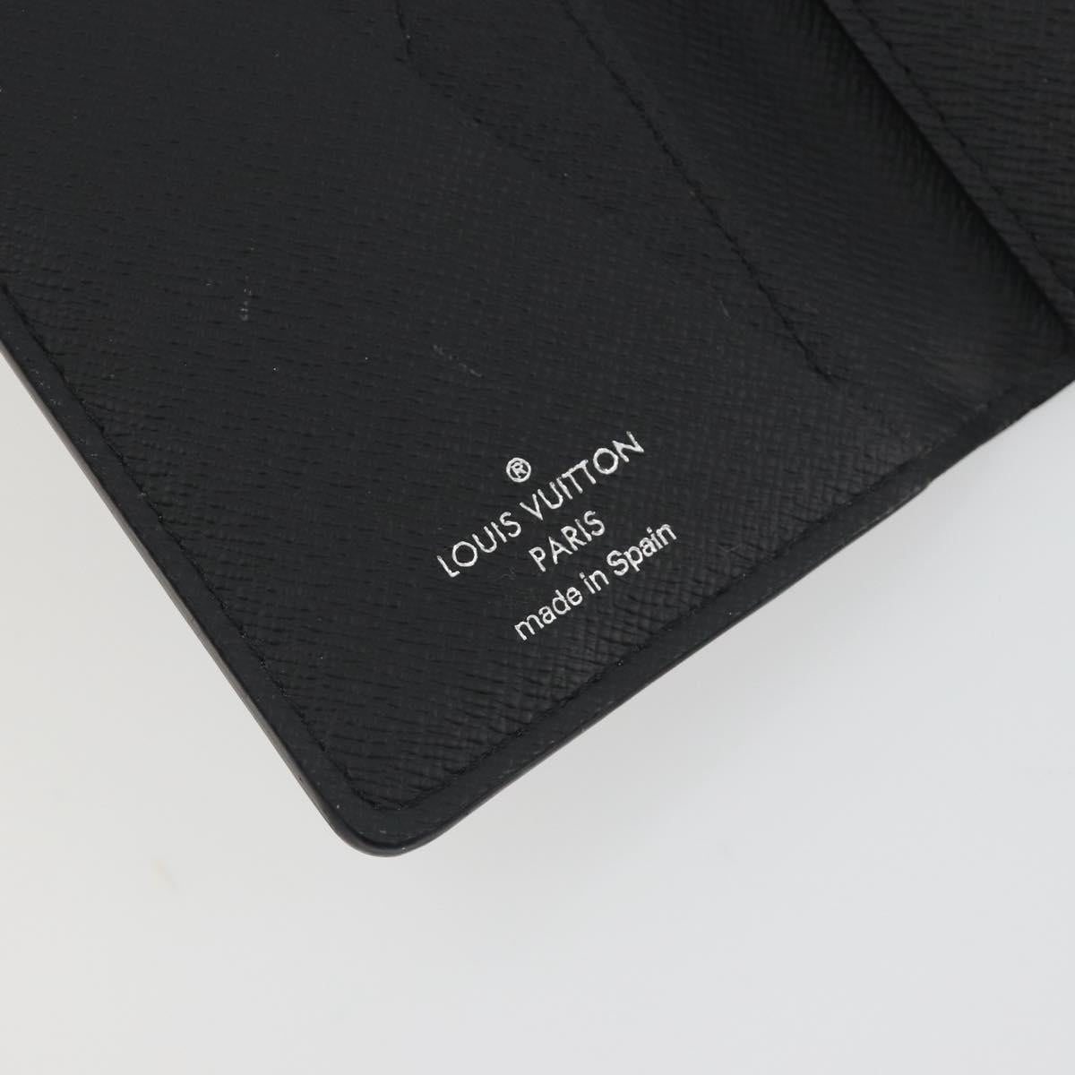 LOUIS VUITTON Iridescent Gradient Organizer De Poch Black M14134 Auth 197016SAM