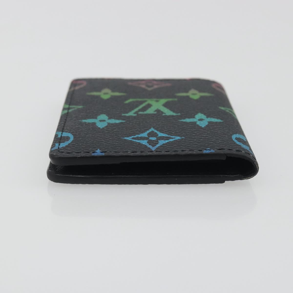 LOUIS VUITTON Iridescent Gradient Organizer De Poch Black M14134 Auth 197016SAM