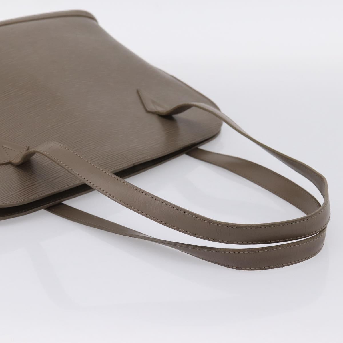 LOUIS VUITTON Epi Lussac Shoulder Bag Gray Pepper M5228C LV Auth 197024