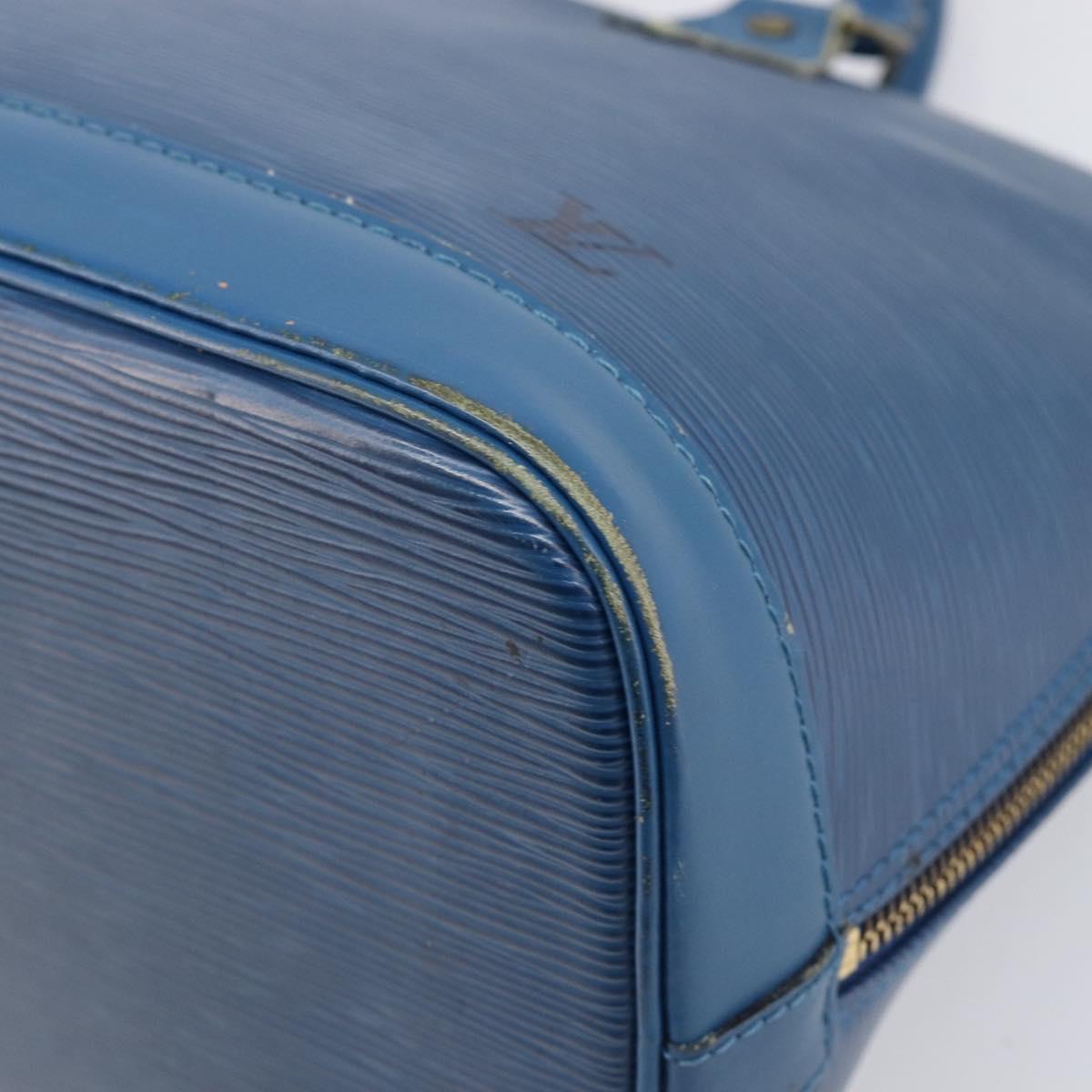 LOUIS VUITTON Epi Alma Hand Bag Toledo Blue M52145 LV Auth 197025