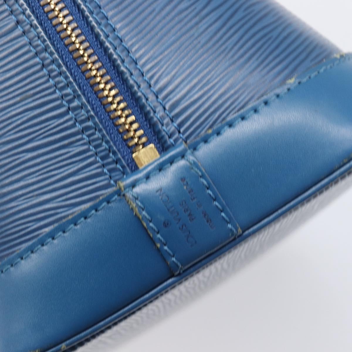 LOUIS VUITTON Epi Alma Hand Bag Toledo Blue M52145 LV Auth 197025