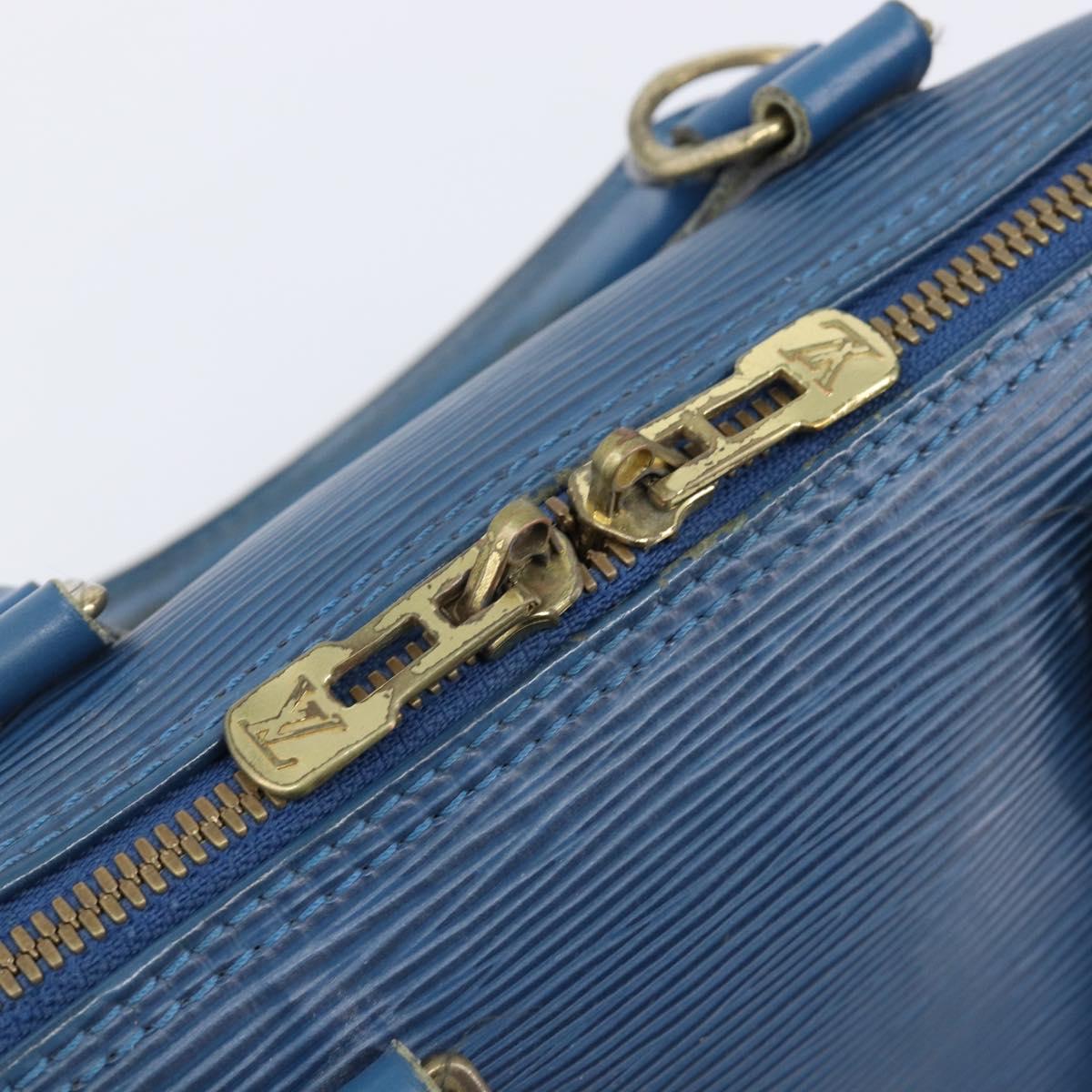 LOUIS VUITTON Epi Alma Hand Bag Toledo Blue M52145 LV Auth 197025