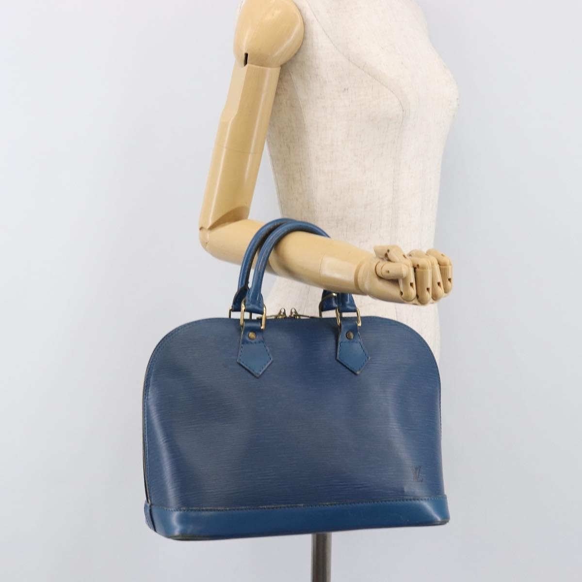LOUIS VUITTON Epi Alma Hand Bag Toledo Blue M52145 LV Auth 197025