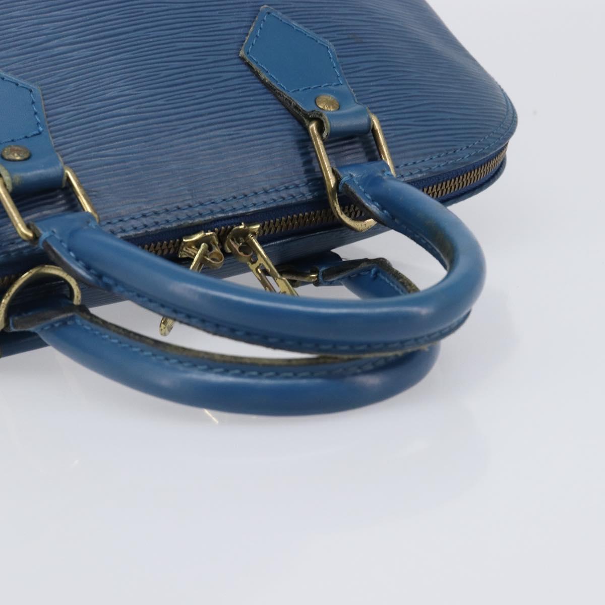 LOUIS VUITTON Epi Alma Hand Bag Toledo Blue M52145 LV Auth 197025