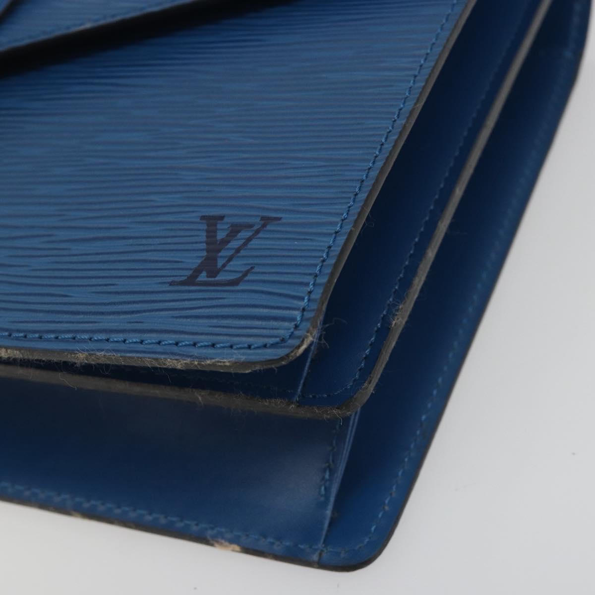 LOUIS VUITTON Epi Concorde Hand Bag Blue M52135 LV Auth 197029A