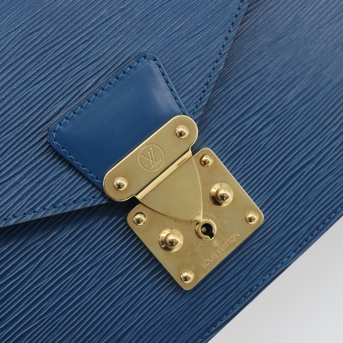 LOUIS VUITTON Epi Concorde Hand Bag Blue M52135 LV Auth 197029A