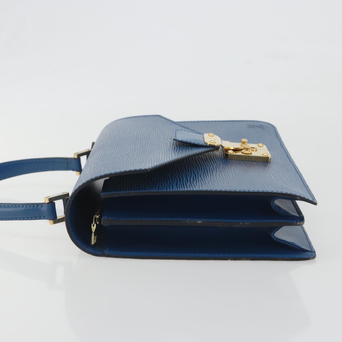 LOUIS VUITTON Epi Concorde Hand Bag Blue M52135 LV Auth 197029A