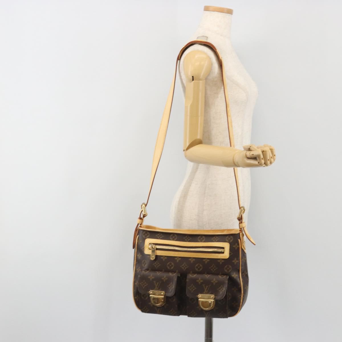 LOUIS VUITTON Monogram Hudson GM Shoulder Bag M40045 LV Auth 197032A