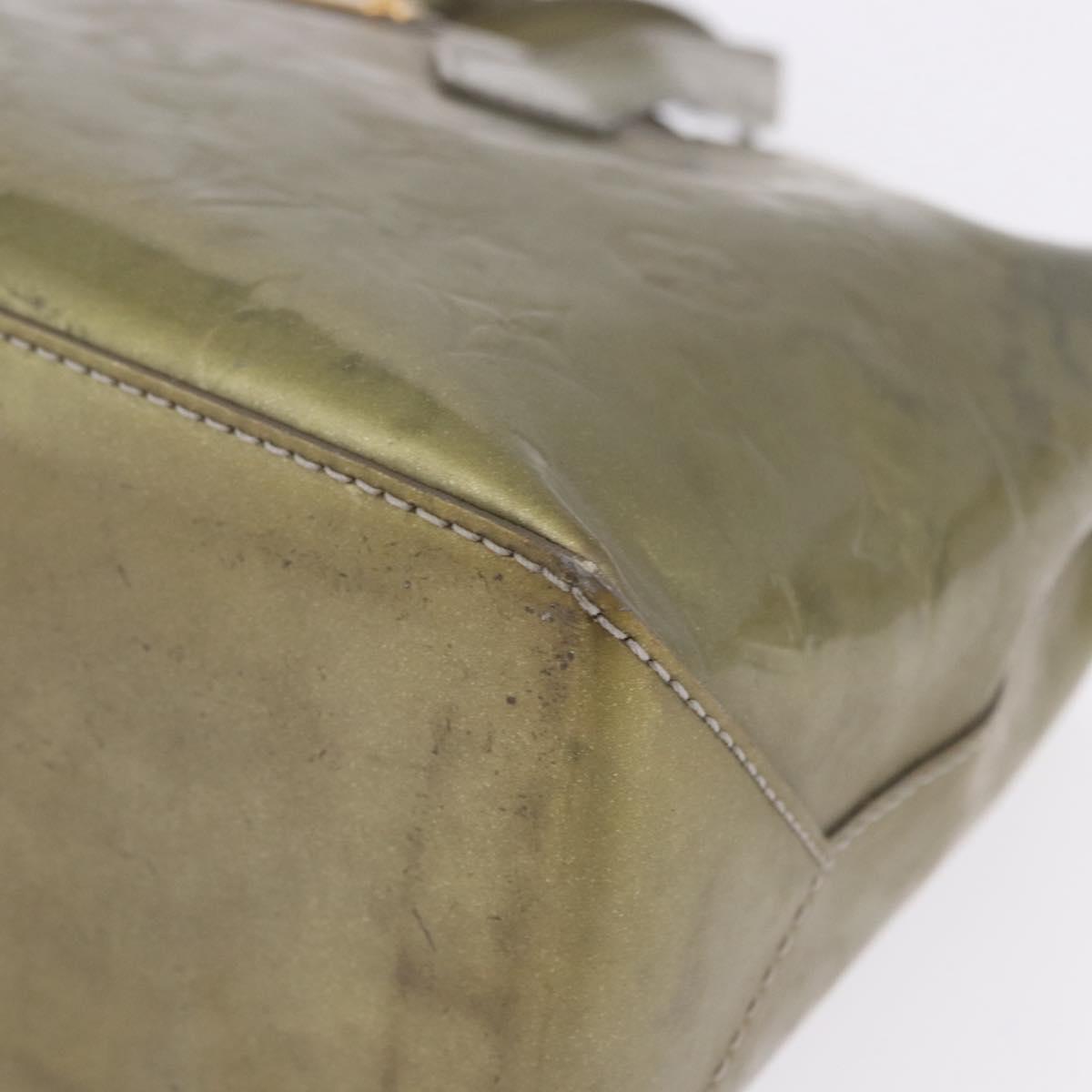 LOUIS VUITTON Monogram Vernis Wilshire PM Bag Gris Art Deco M91627 Auth 197033