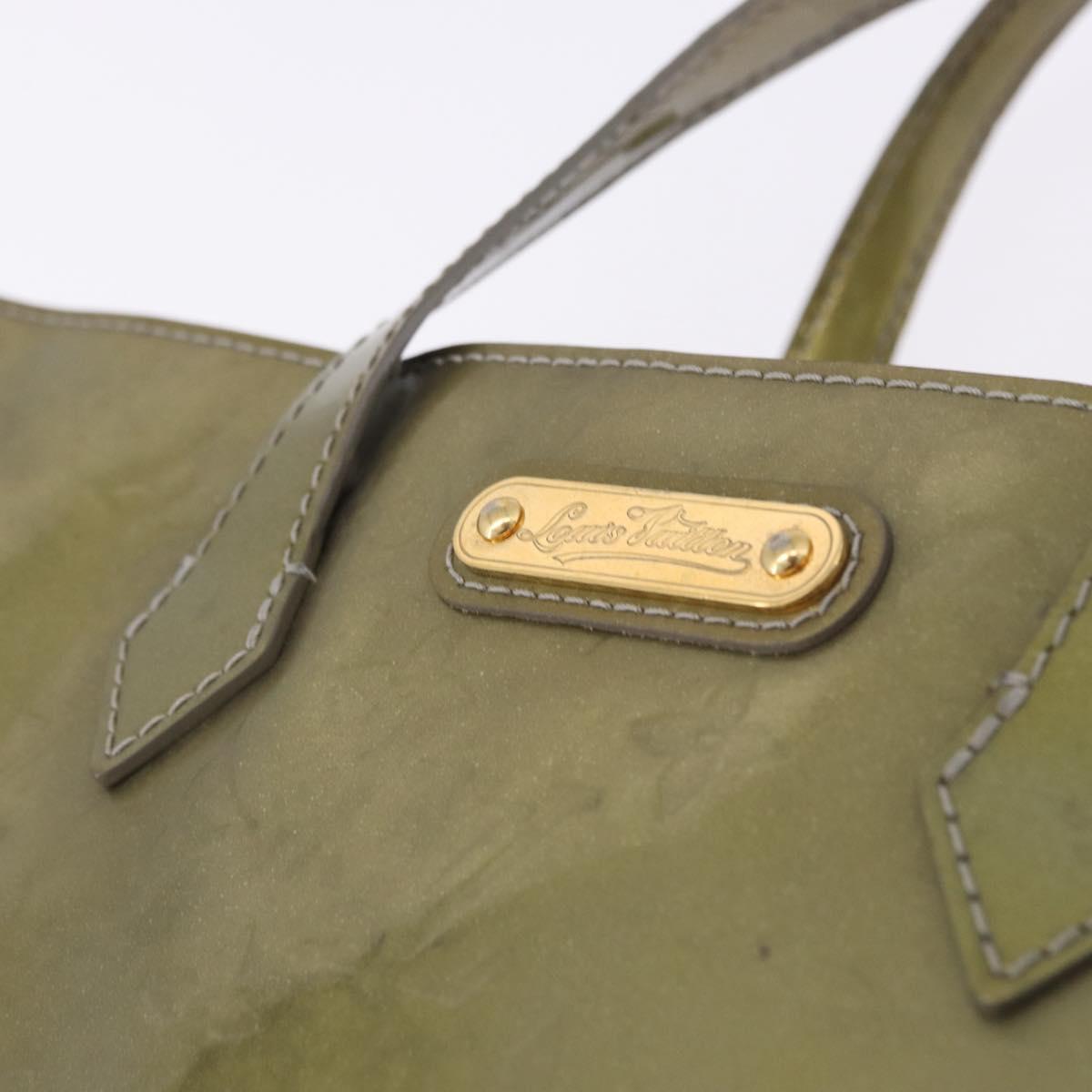 LOUIS VUITTON Monogram Vernis Wilshire PM Bag Gris Art Deco M91627 Auth 197033
