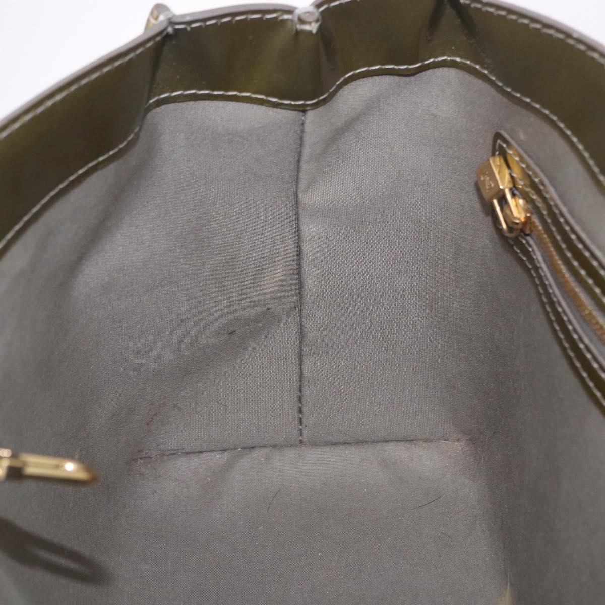 LOUIS VUITTON Monogram Vernis Wilshire PM Bag Gris Art Deco M91627 Auth 197033