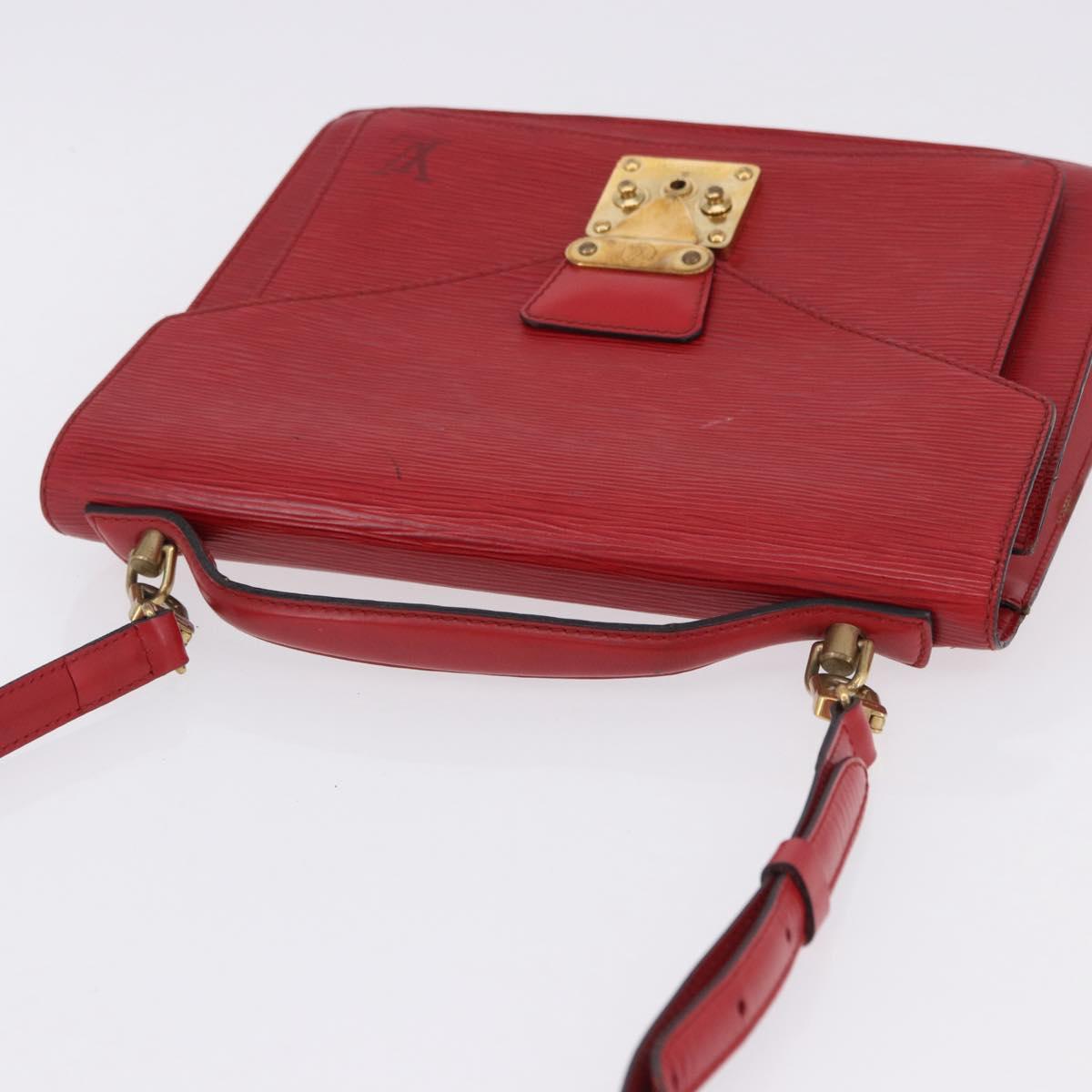 LOUIS VUITTON Epi Monceau 28 Hand Bag Red M40783 LV Auth 197039