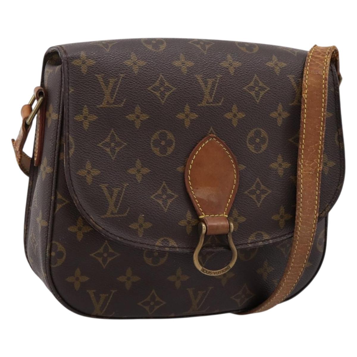 LOUIS VUITTON Monogram Saint Cloud GM Shoulder Bag M51242 LV Auth 197048