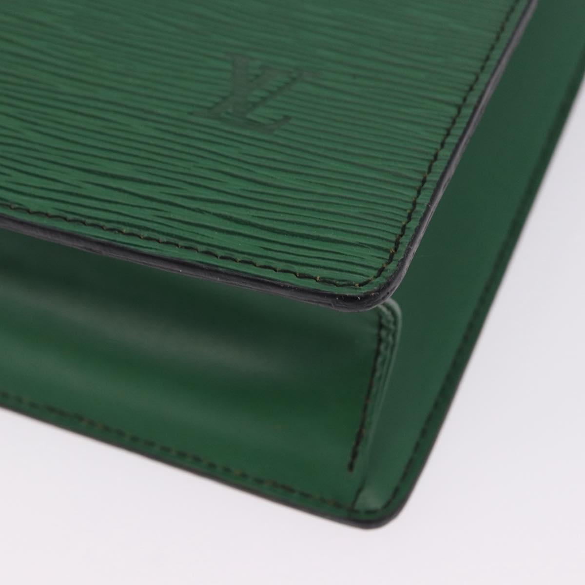 LOUIS VUITTON Epi Sac Plat Hand Bag Green M59084 LV Auth 197049