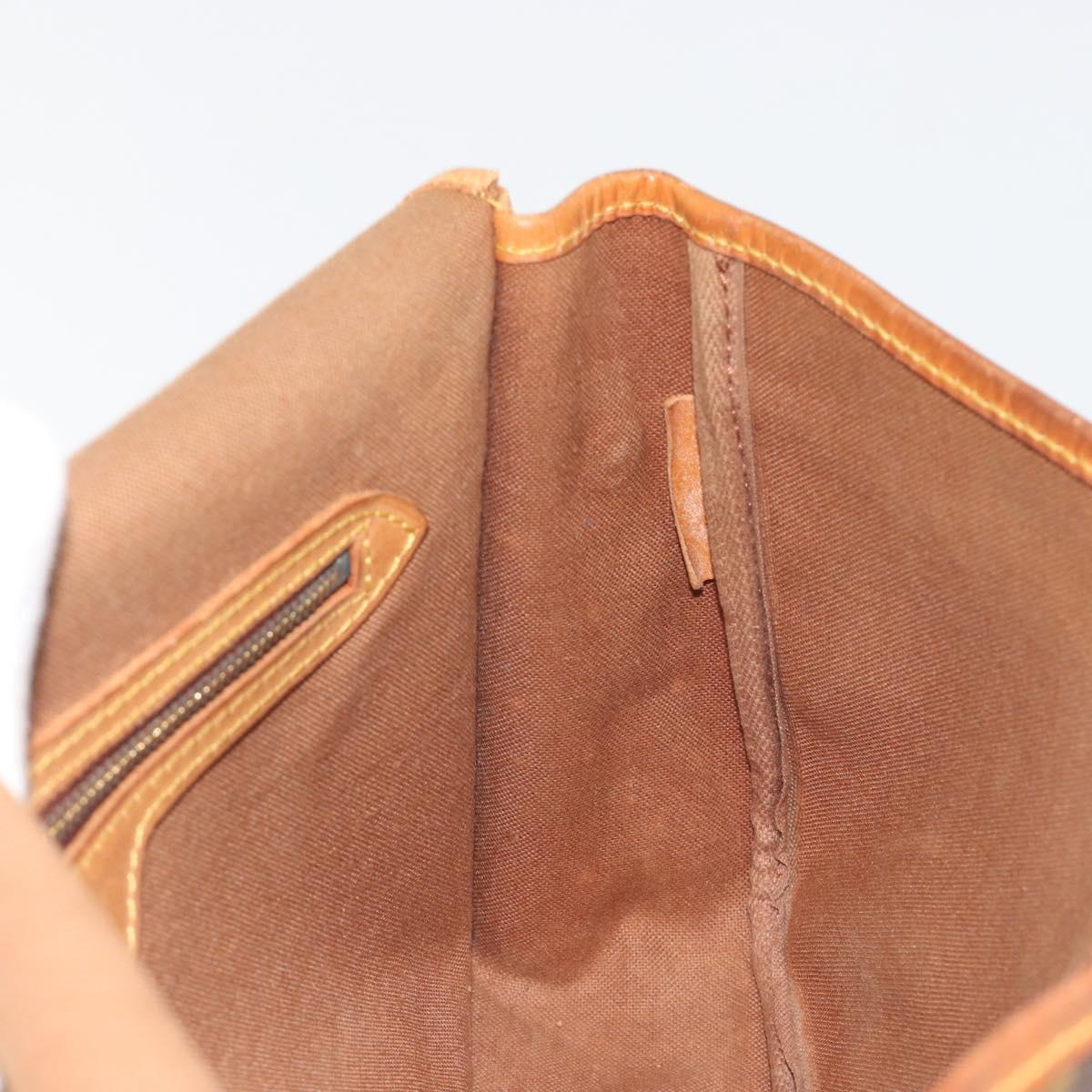 LOUIS VUITTON Monogram Gibeciere MM Shoulder Bag M42247 LV Auth 197052