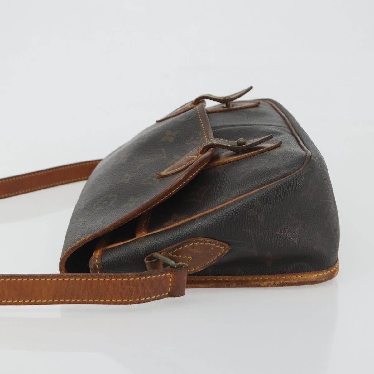 LOUIS VUITTON Monogram Gibeciere MM Shoulder Bag M42247 LV Auth 197052