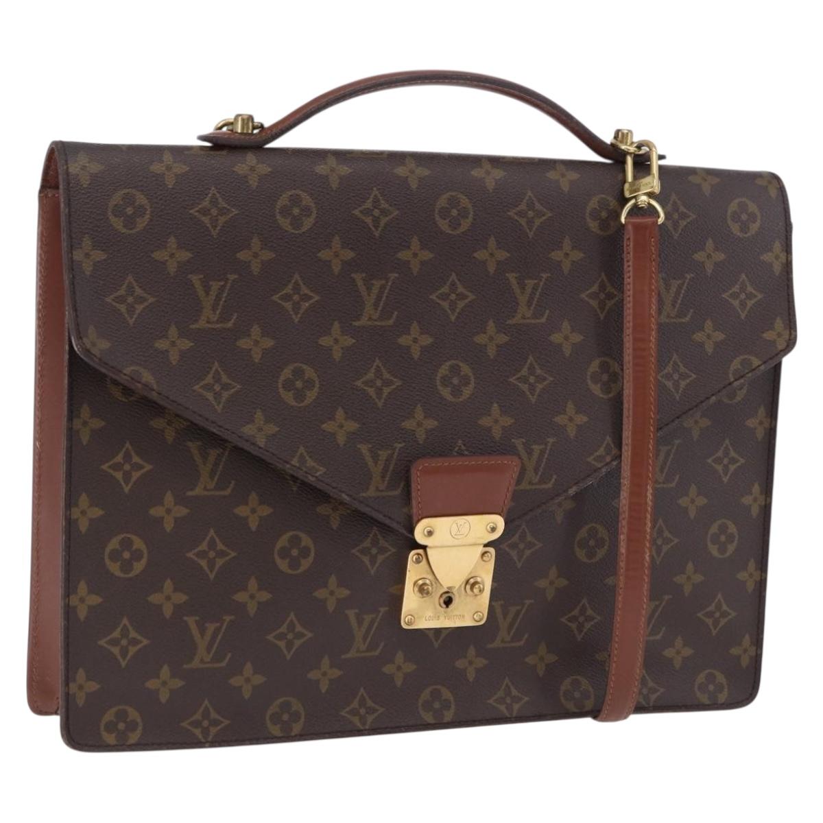 LOUIS VUITTON Monogram Porte Documents Bandouliere Bag M53338 LV Auth 197053