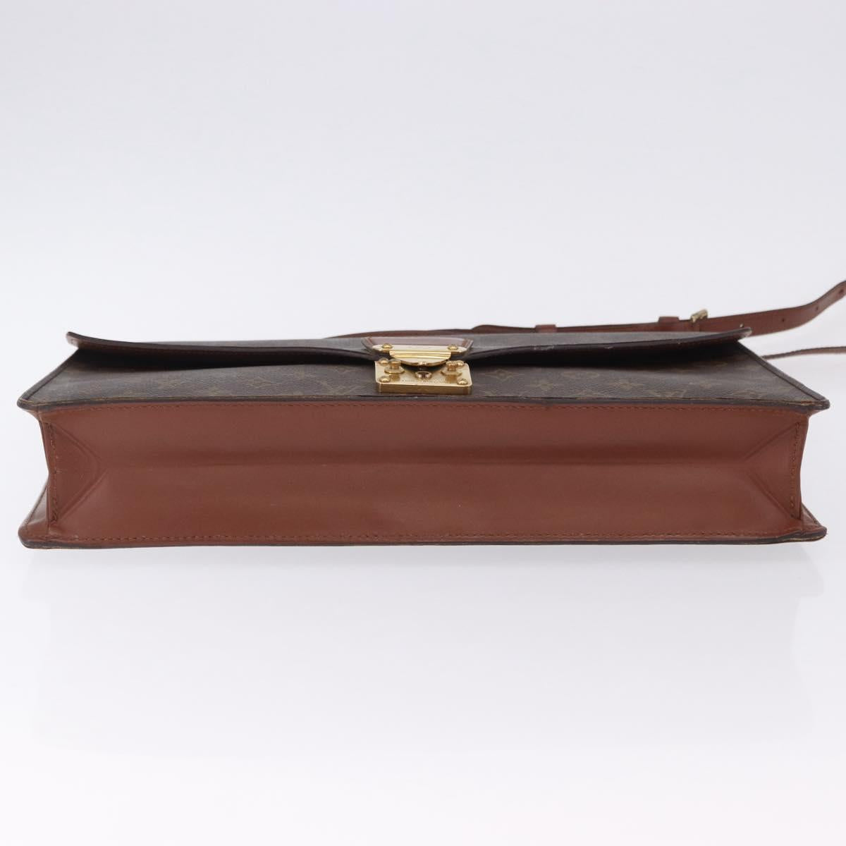 LOUIS VUITTON Monogram Porte Documents Bandouliere Bag M53338 LV Auth 197053