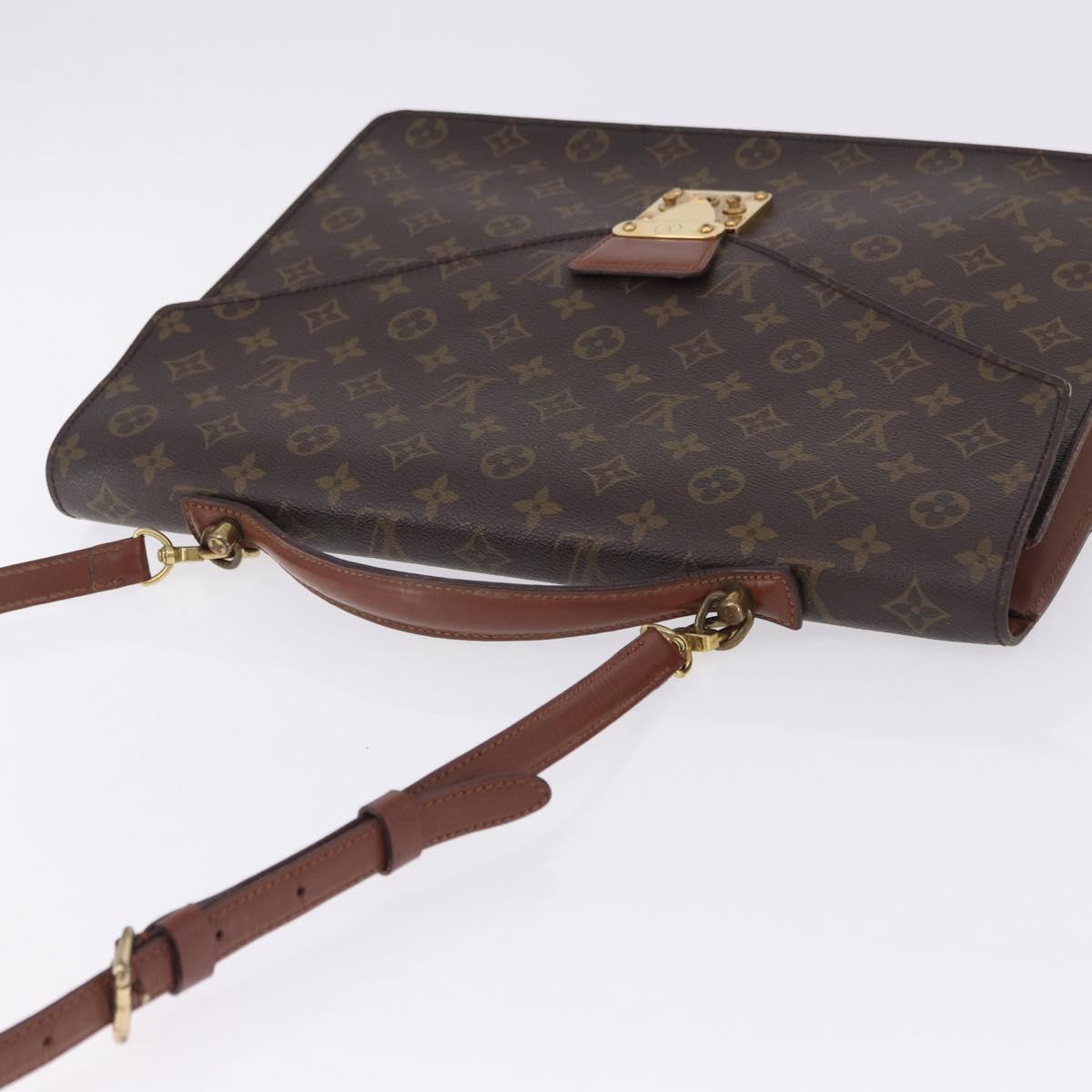 LOUIS VUITTON Monogram Porte Documents Bandouliere Bag M53338 LV Auth 197053