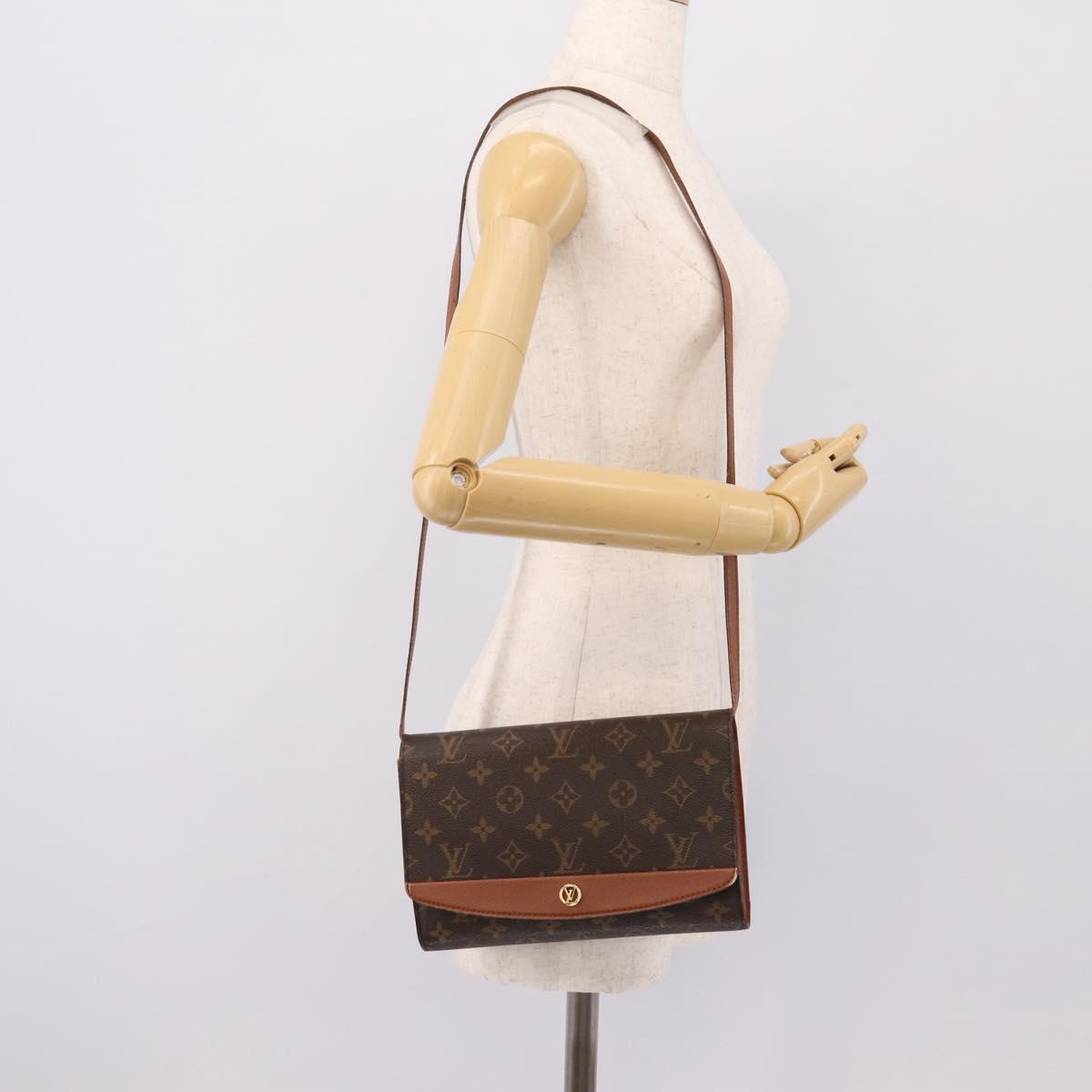 LOUIS VUITTON Monogram Bordeaux 24 Shoulder Bag M51798 LV Auth 197054
