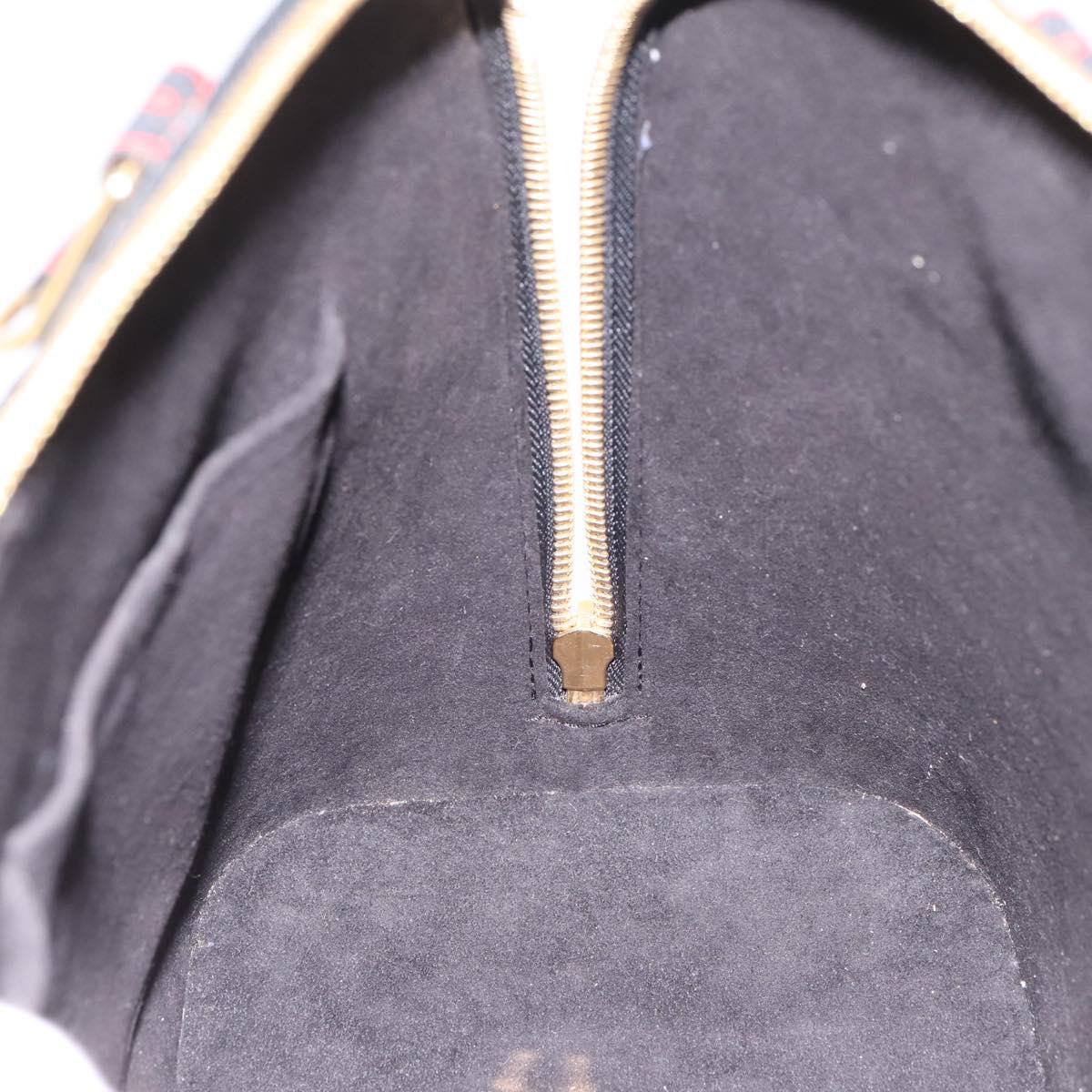 LOUIS VUITTON Race Line Alma PM Hand Bag Black Blue Red M50646 LV Auth 197100A