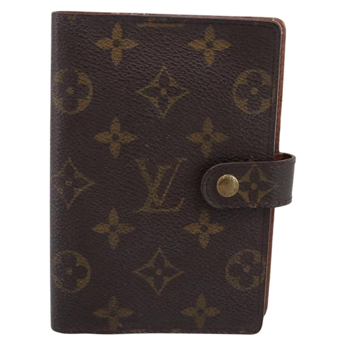 LOUIS VUITTON Monogram Agenda PM Day Planner Cover R20005 LV Auth 197115