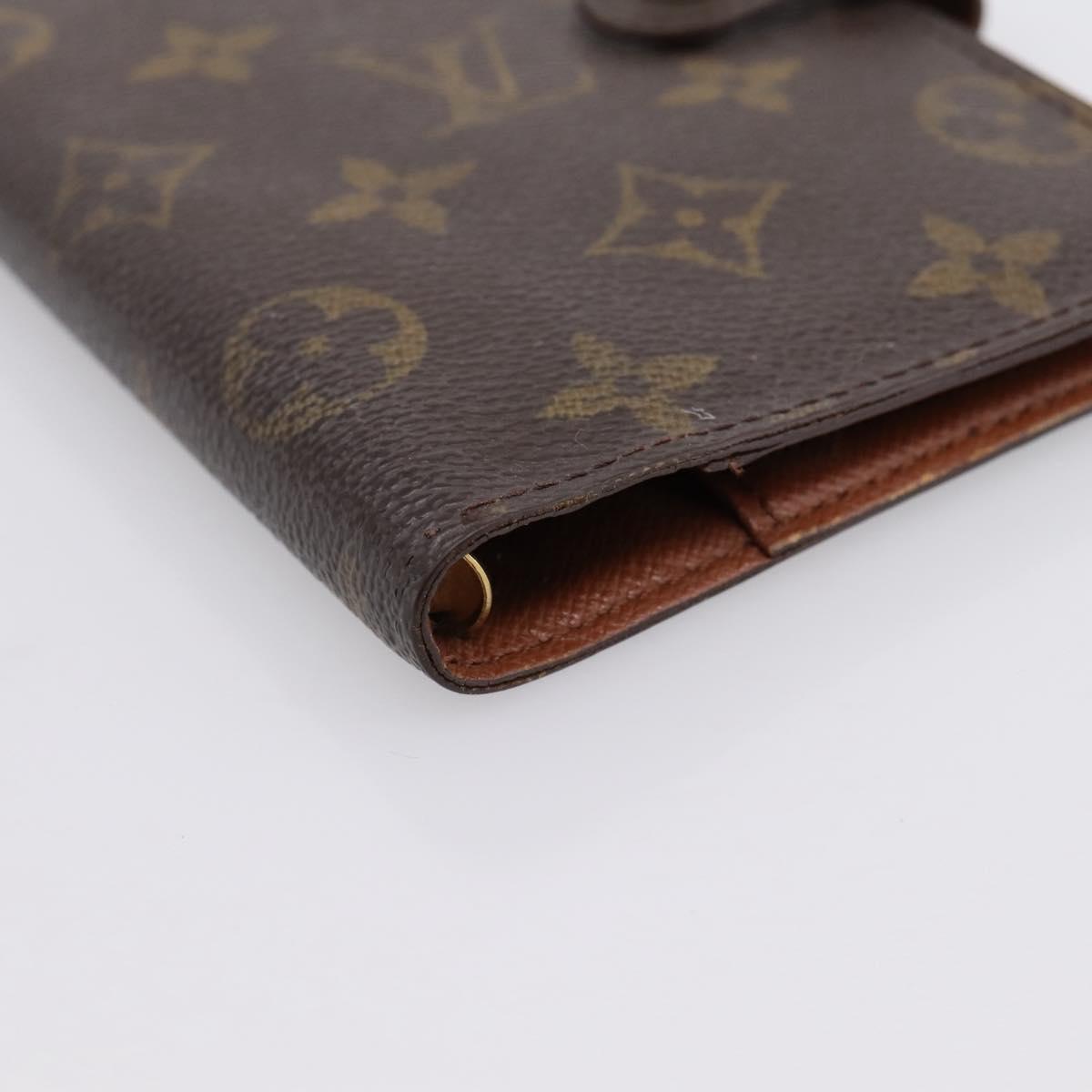 LOUIS VUITTON Monogram Agenda PM Day Planner Cover R20005 LV Auth 197115