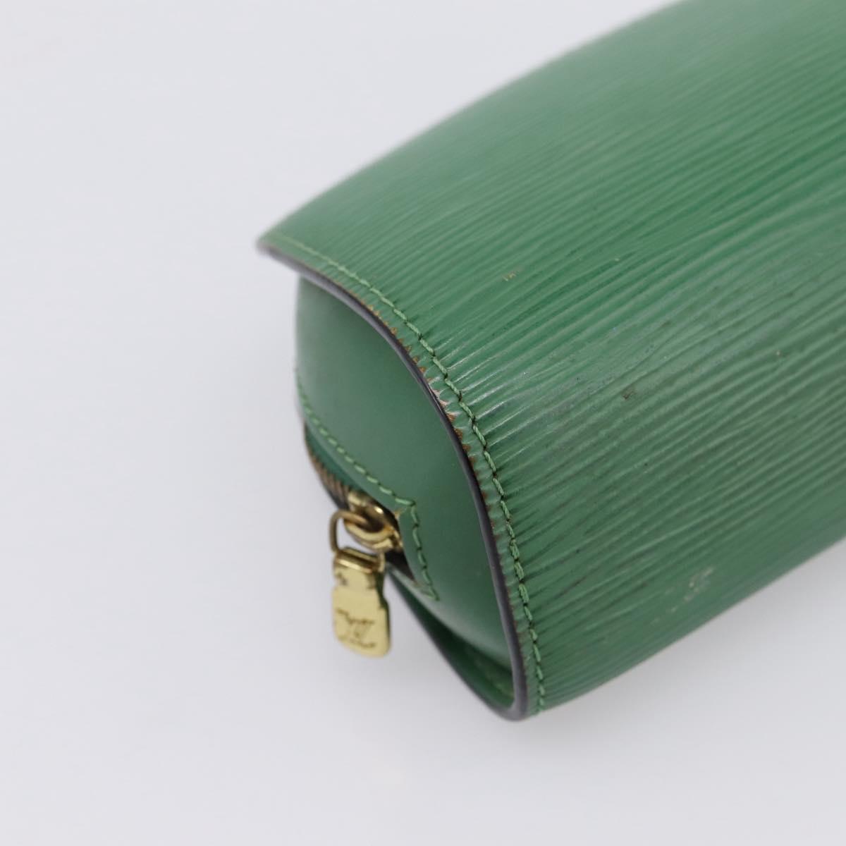 LOUIS VUITTON Epi Dauphine PM Cosmetic Pouch Green M48444 LV Auth 197119