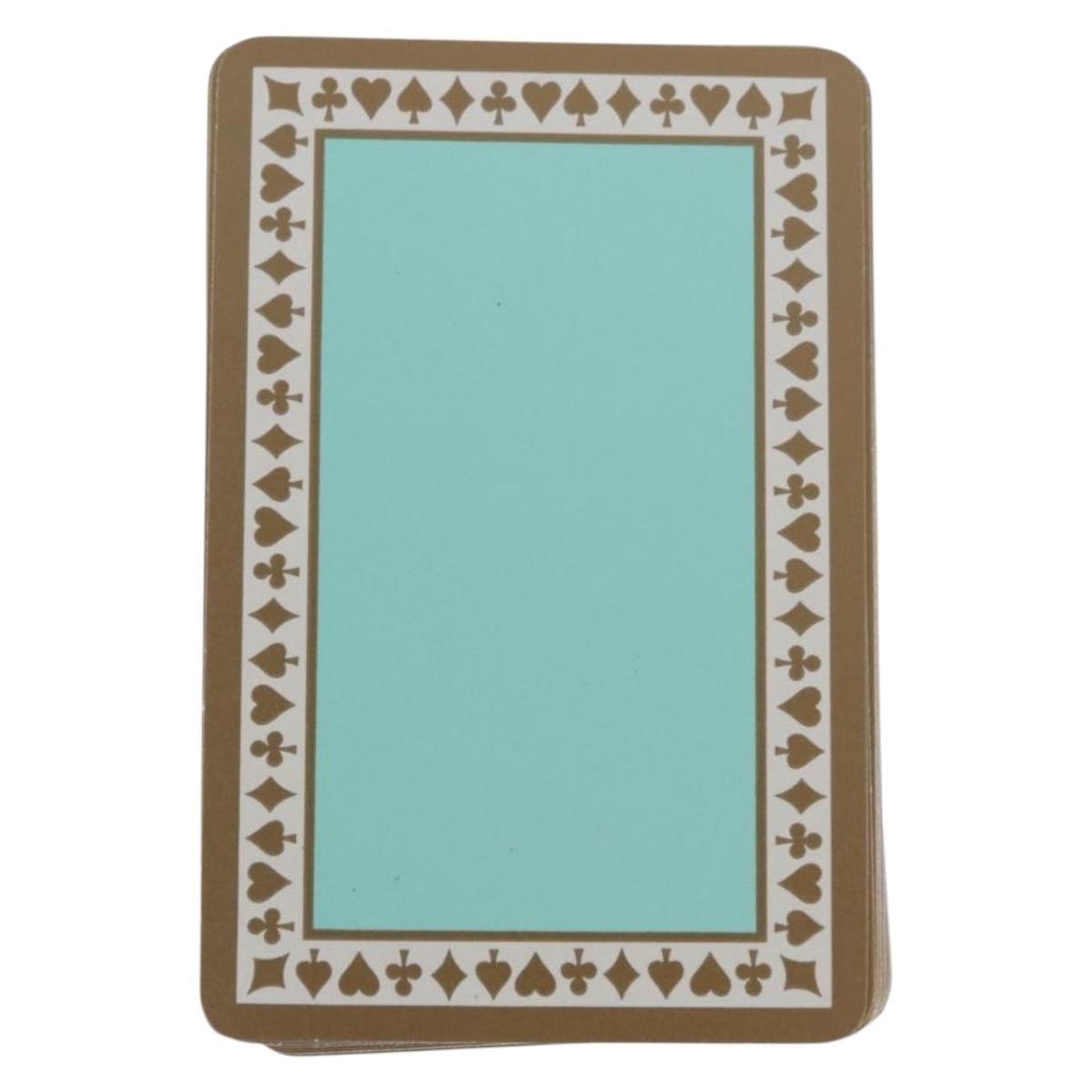 TIFFANY&Co. Playing Cards Paper Green Auth 197123A