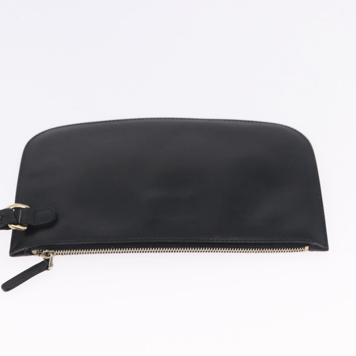 GUCCI Tote Bag GG Canvas Black Gold 247209 Auth 197124