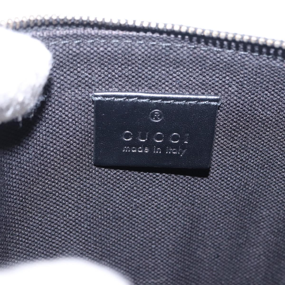 GUCCI Tote Bag GG Canvas Black Gold 247209 Auth 197124