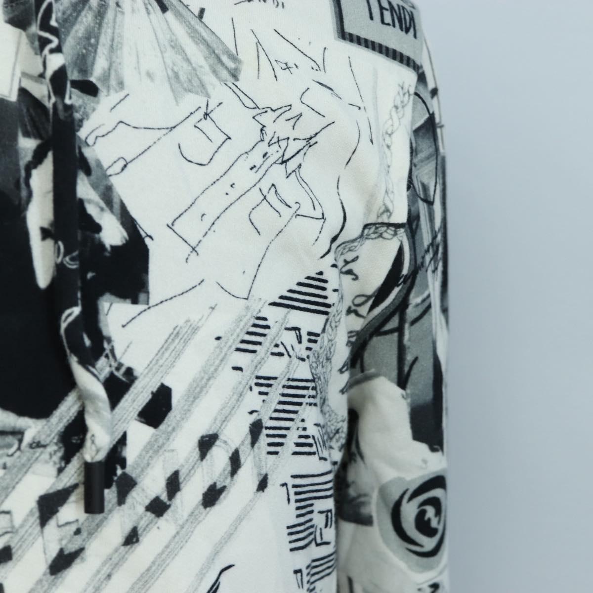 FENDI Hoody cotton XS White Auth 197126M