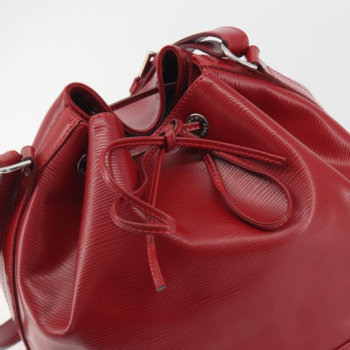 LOUIS VUITTON Epi Petit Noe Shoulder Bag Carmine M40839 LV Auth 197132A