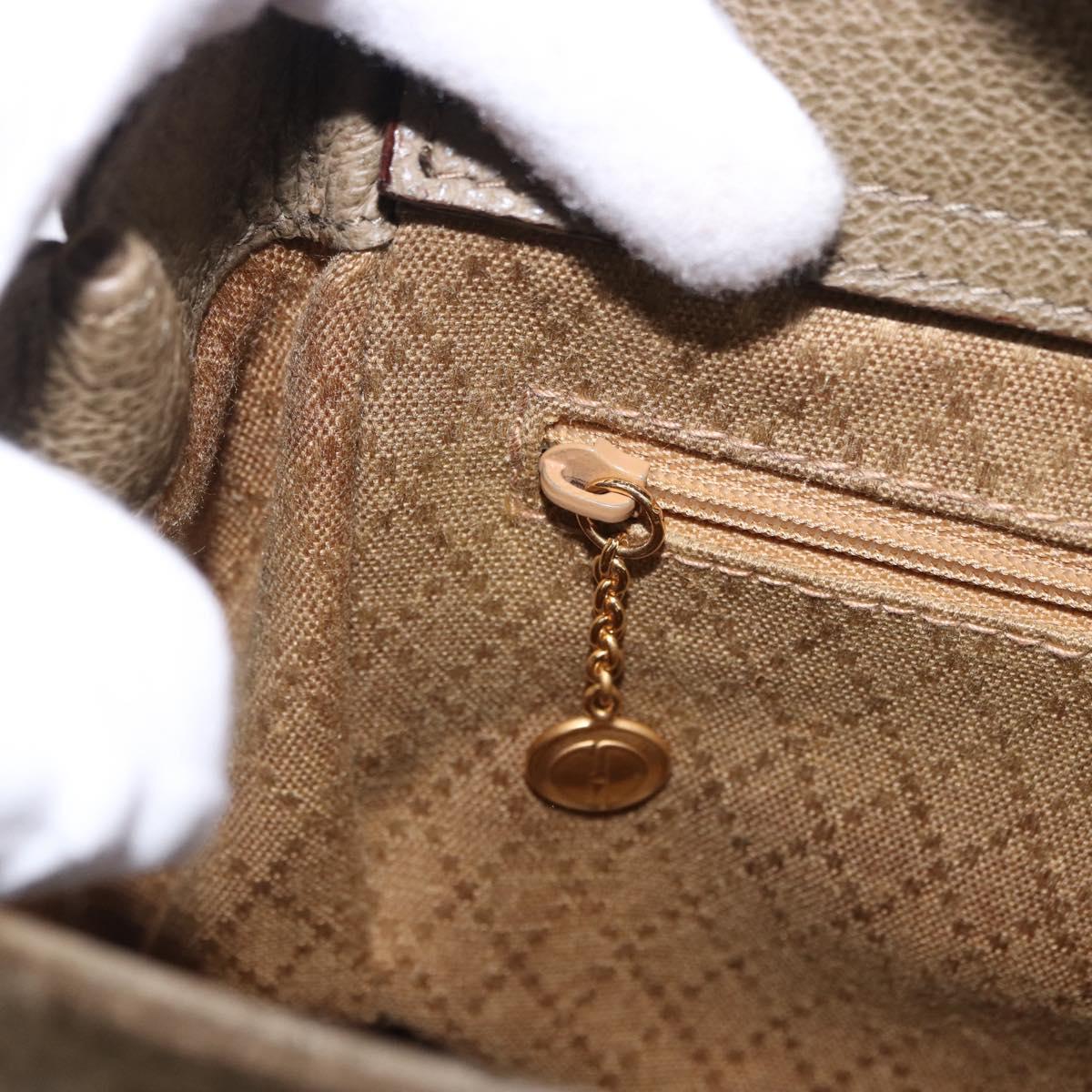 GUCCI Bamboo Hand Bag Suede 2way Green Gold 000 123 0316 Auth 197137