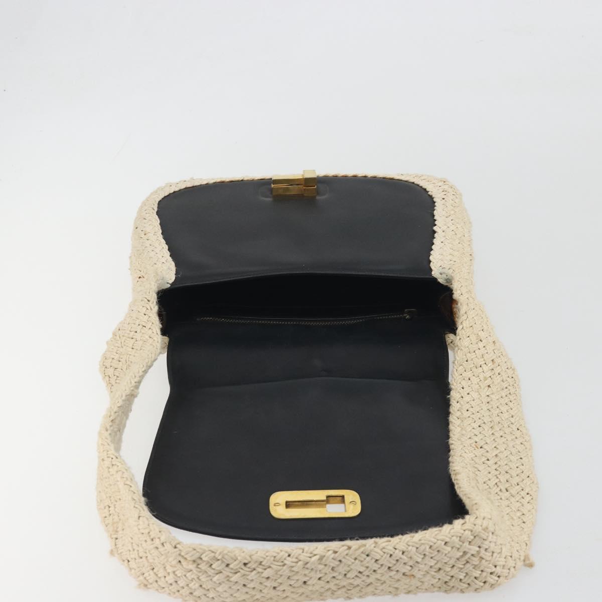 Salvatore Ferragamo Shoulder Bag Leather Black Gold Auth 197141