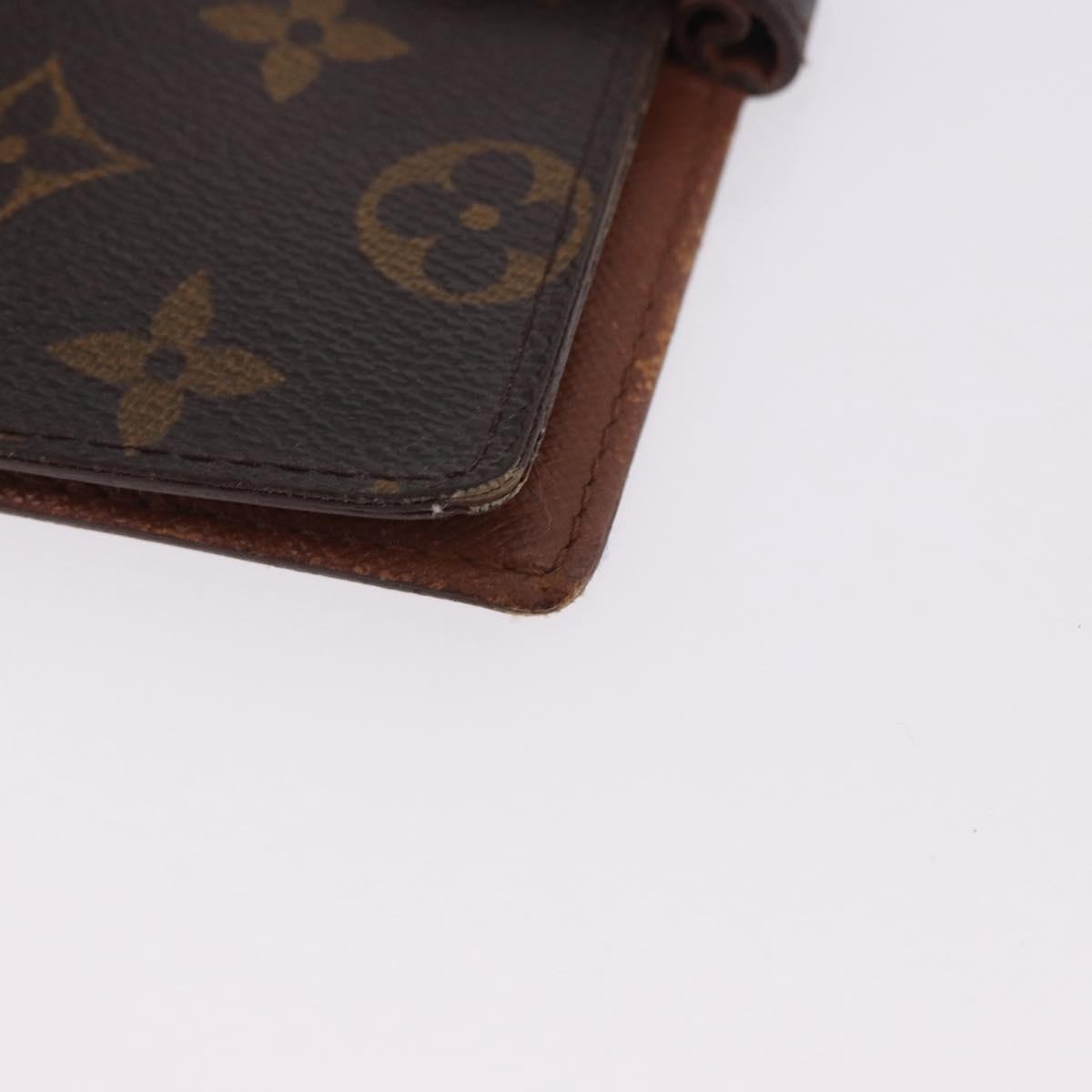 LOUIS VUITTON Monogram Agenda PM Day Planner Cover R20005 LV Auth 197145