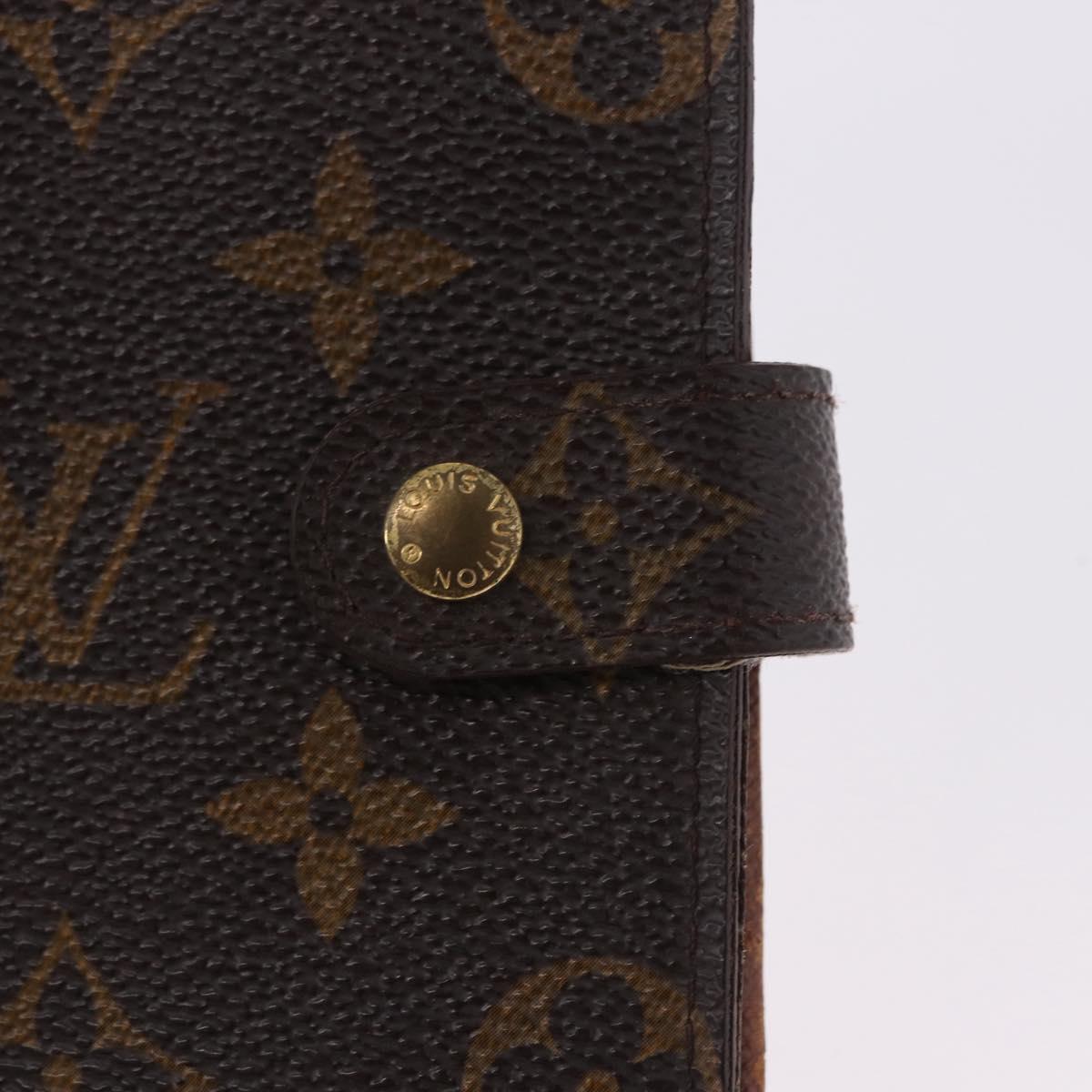 LOUIS VUITTON Monogram Agenda PM Day Planner Cover R20005 LV Auth 197145