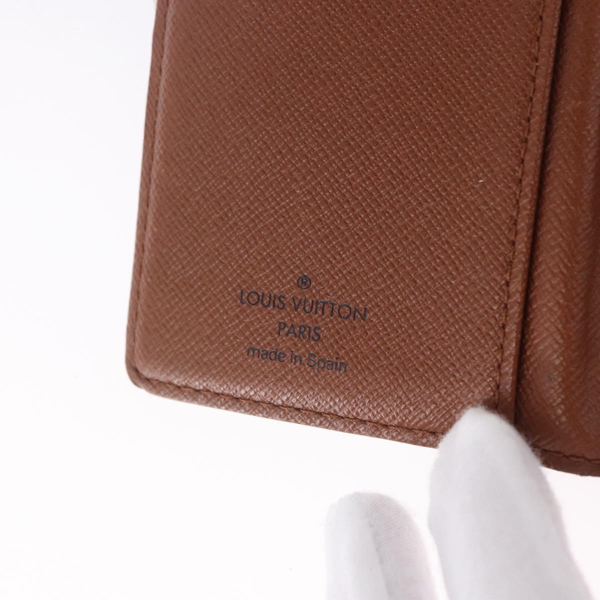 LOUIS VUITTON Monogram Agenda PM Day Planner Cover R20005 LV Auth 197145
