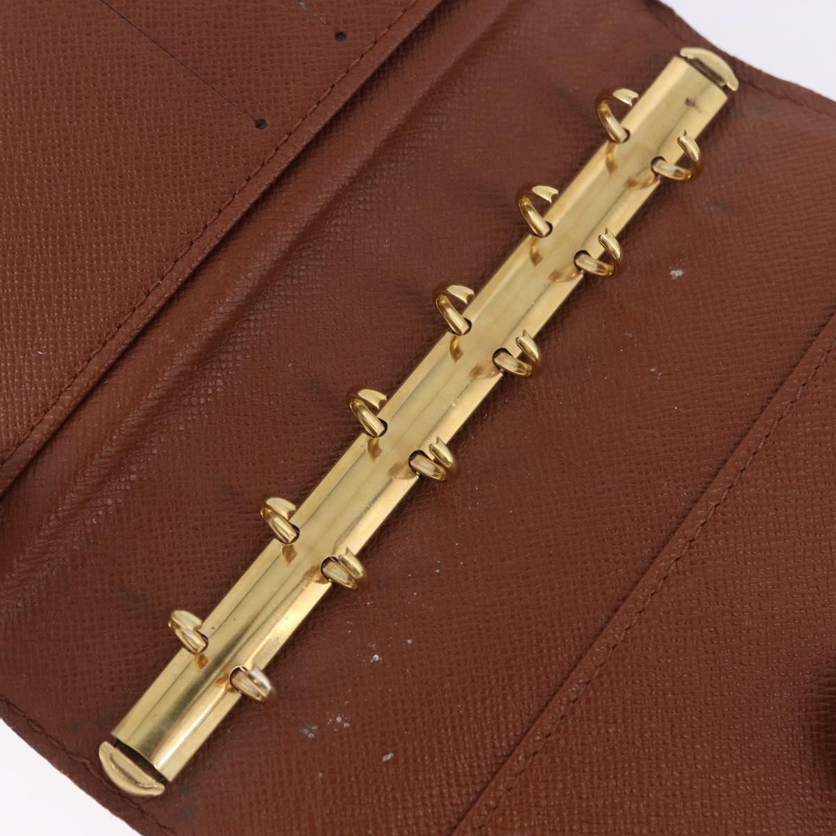 LOUIS VUITTON Monogram Agenda PM Day Planner Cover R20005 LV Auth 197145