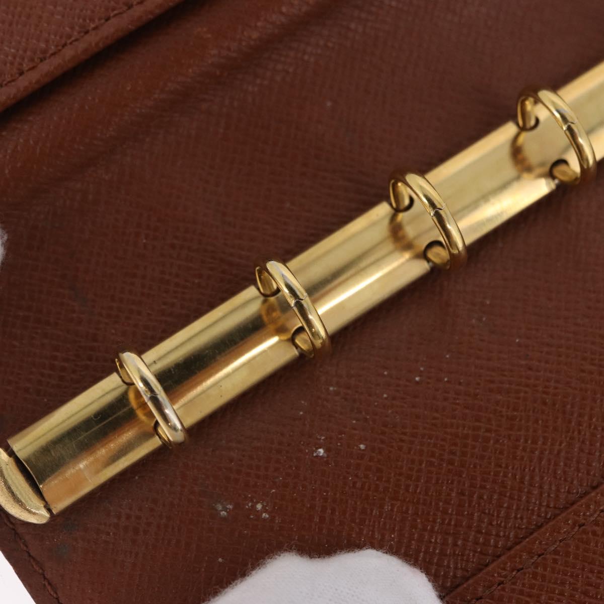 LOUIS VUITTON Monogram Agenda PM Day Planner Cover R20005 LV Auth 197145