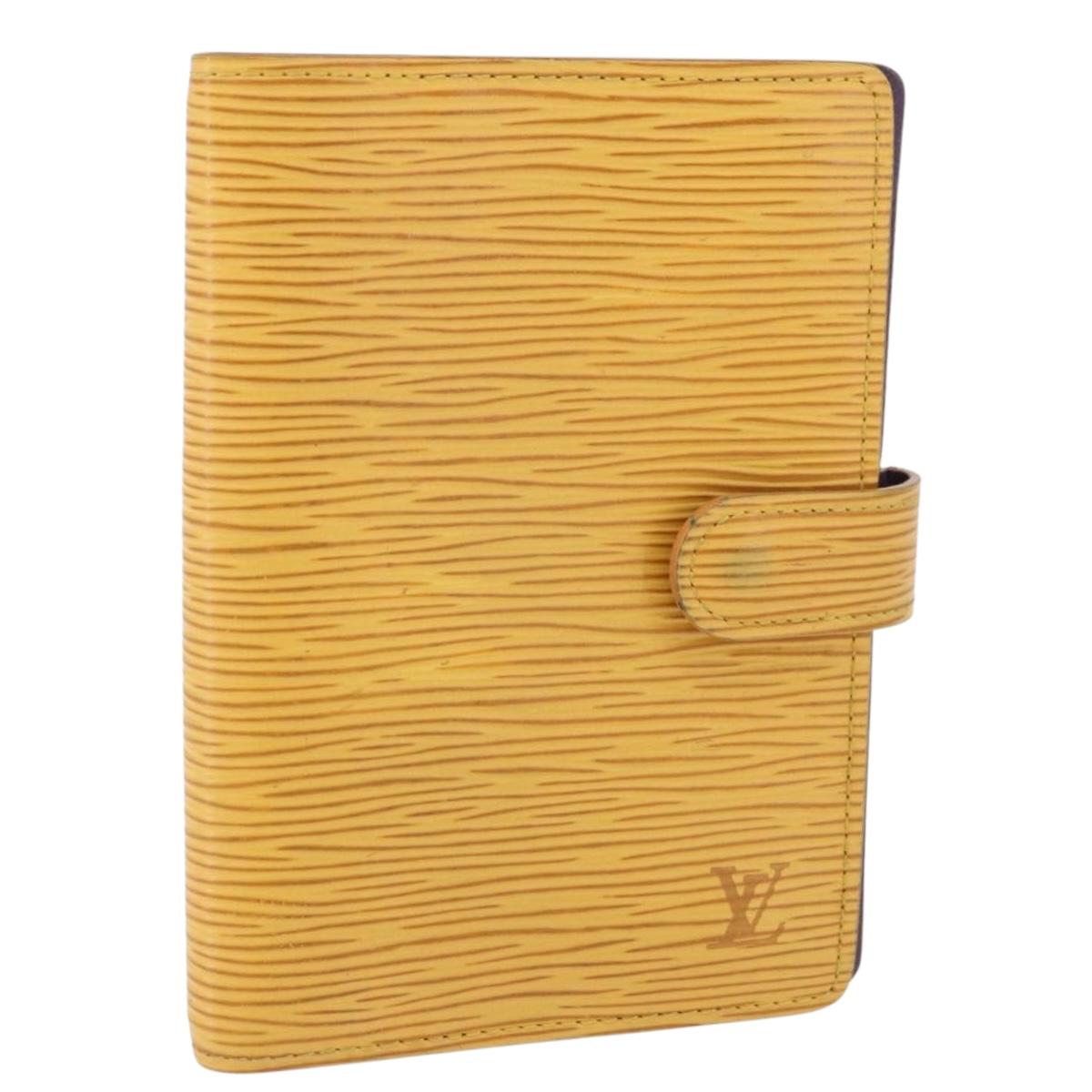 LOUIS VUITTON Epi Agenda PM Day Planner Cover Yellow R20059 LV Auth 197146