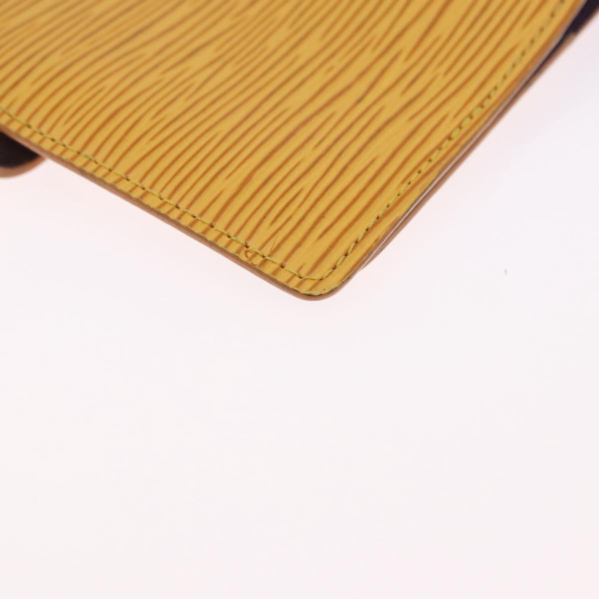 LOUIS VUITTON Epi Agenda PM Day Planner Cover Yellow R20059 LV Auth 197146