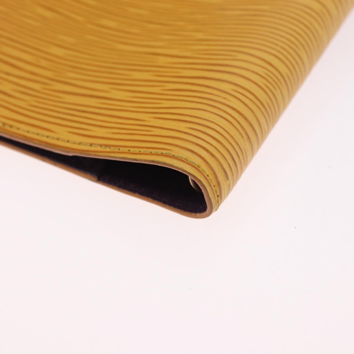 LOUIS VUITTON Epi Agenda PM Day Planner Cover Yellow R20059 LV Auth 197146