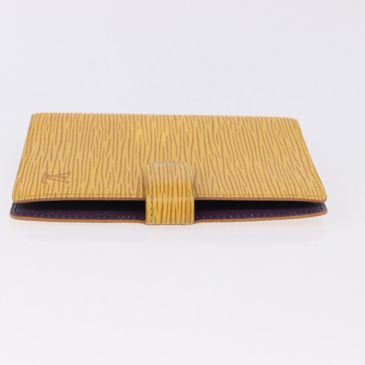 LOUIS VUITTON Epi Agenda PM Day Planner Cover Yellow R20059 LV Auth 197146