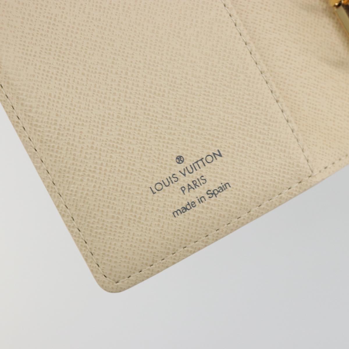 LOUIS VUITTON Damier Azur Agenda PM Day Planner Cover R20706 LV Auth 197147V