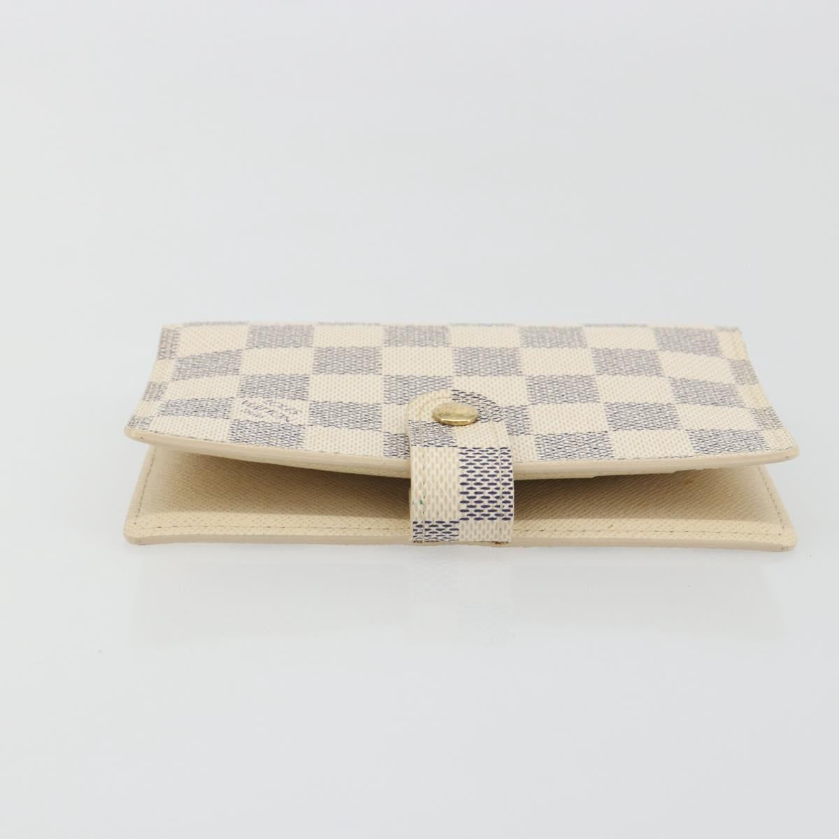 LOUIS VUITTON Damier Azur Agenda PM Day Planner Cover R20706 LV Auth 197147V