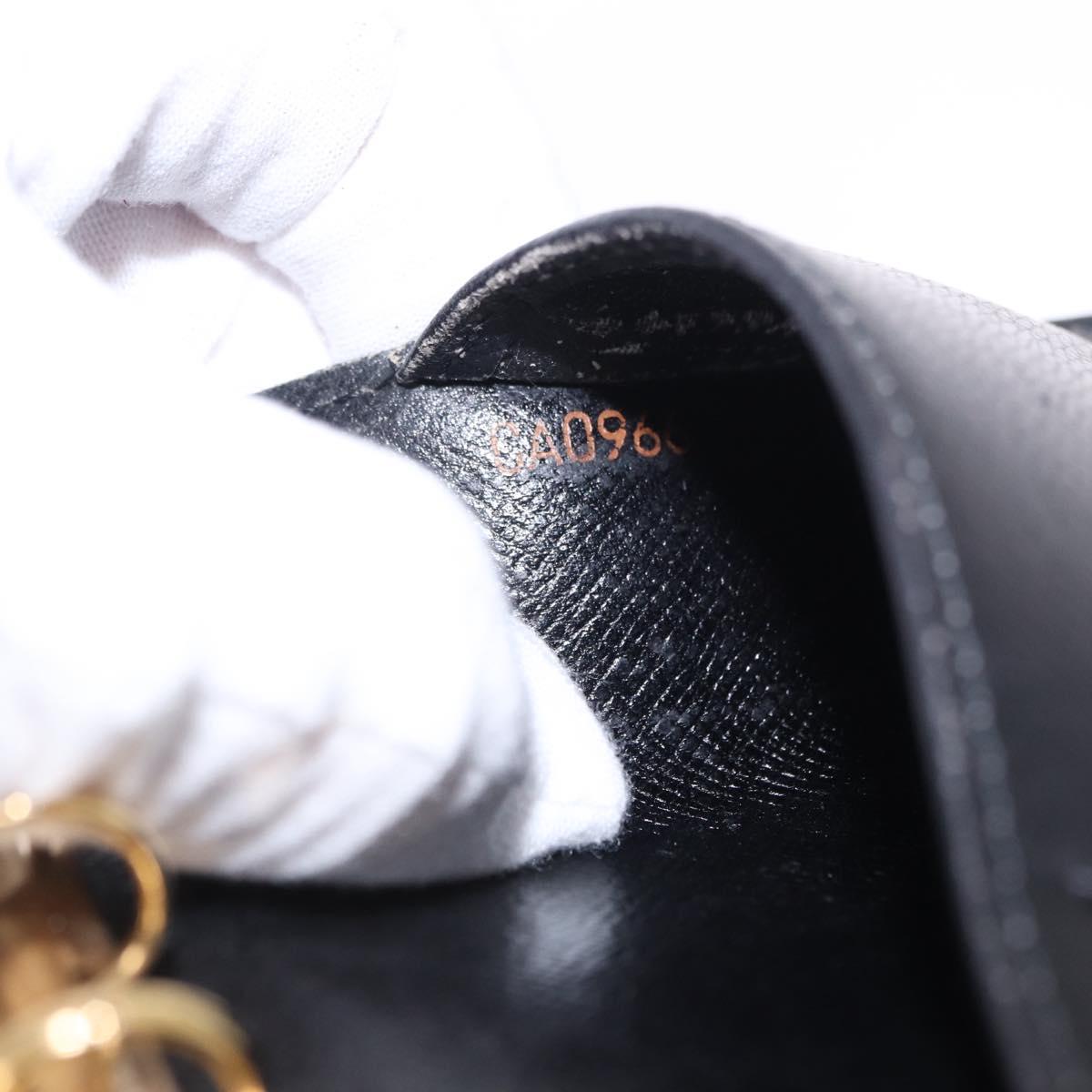 LOUIS VUITTON Epi Agenda PM Day Planner Cover Black R20092 LV Auth 197148