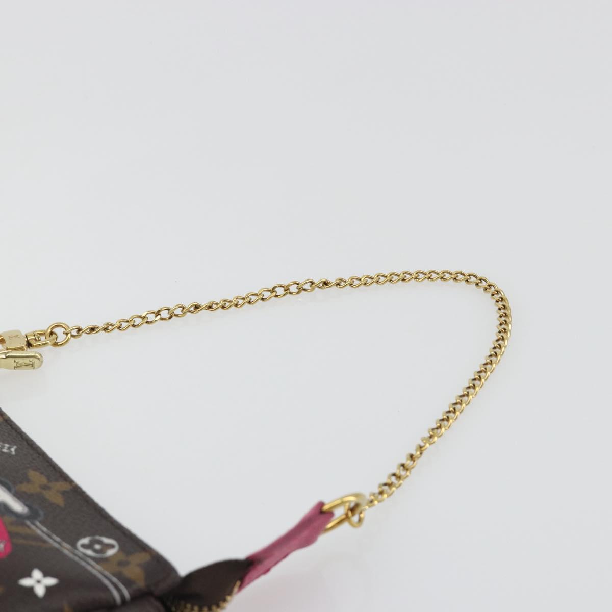 LOUIS VUITTON Monogram Vivienne Mini Pochette Accessoires M68490 LV Auth 197150M