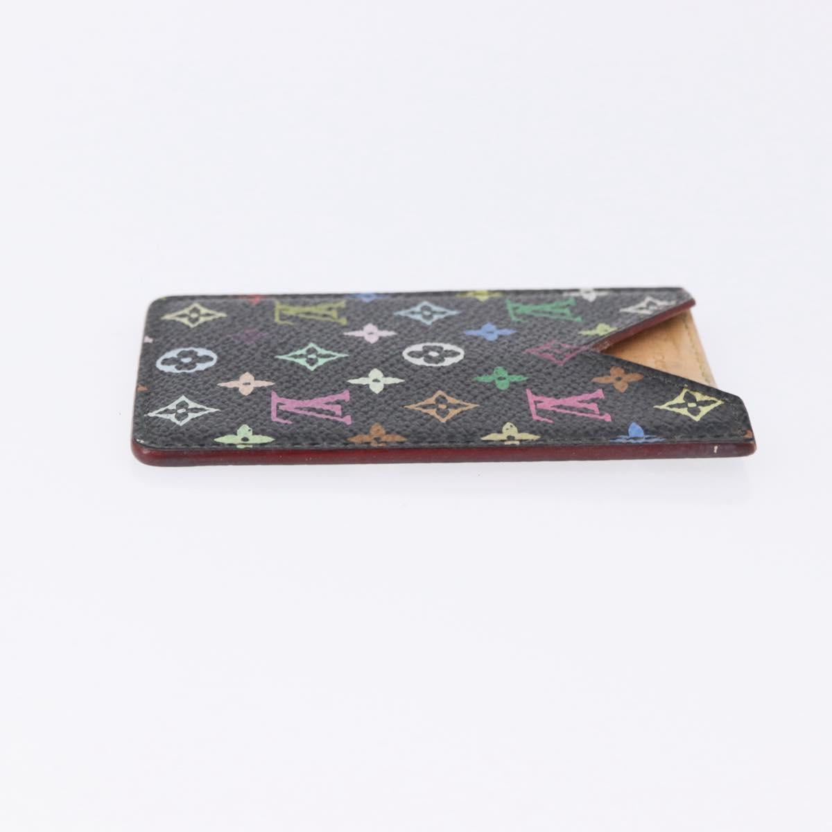 LOUIS VUITTON Monogram Multicolor Etui Hand Mirror Black M92651 LV Auth 197154V